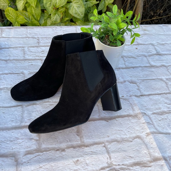 Rag & Bone Aslen Black Suede Boots Booties size 38 - Picture 4 of 8